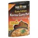 Tiger Tiger easy indian korma curry paste Calories