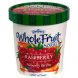 Dreyers whole fruit sorbet raspberry Calories