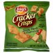 cracker crisps zesty herb and parmesan flavored baked snack crackers