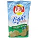 Lays light flavored potato chips sour cream & onion, fat free Calories
