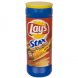 Lays stax hot 'n spicy barbecue flavored potato crisps Calories
