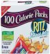Ritz snack mix 100 calorie packs Calories