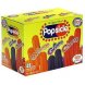 Popsicle orange cherry and grape ice pops fat free Calories