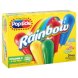 Popsicle rainbow ice pops fat free Calories