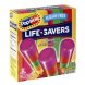 Popsicle sugar free flavored ice pops life savers Calories