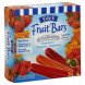 Edys strawberry tangerine raspberry fruit bar whole fruit variety pack no sugar added Calories
