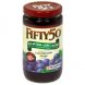 Fifty50 artificially flavored grape spread low calorie - no sugar added Calories