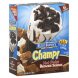champ! ice cream cone hot fudge brownie sundae