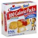 Hostess 100 calorie packs twinkie bites Calories