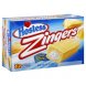 Hostess zingers iced vanilla cake with creamy filling Calories