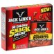 Jack Links premium cuts beef steak nuggets 50 calorie snack packs, teriyaki Calories