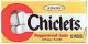 Cadbury Adams chiclets peppermint chewing gum Calories