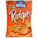 Wise Foods ridgies ridged potato chips cheddar & sour cream Calories