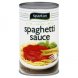 spaghetti sauce flavored with meat