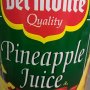 100% pineapple juice a-c-e