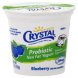 yogurt non fat, probiotic, blueberry