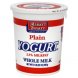 yogurt whole milk, plain