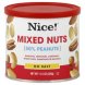 mixed nuts 50% peanuts, no salt