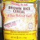 Walmart ready to eat brown rice cereal alf 's natural nutrition Calories