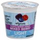 yogurt blended, nonfat, light, mixed berry