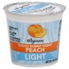 yogurt blended, nonfat, light, peach