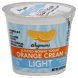 yogurt blended, nonfat, light, orange cream