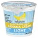 yogurt nonfat, light, banana cream
