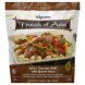 Wegmans travels of asia spicy orange beef with brown rice Calories