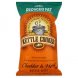 Meijer kettle chips kettle cooked, reduced fat, cheddar & herb Calories