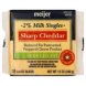 cheese product reduced fat pasteurized prepared, sharp cheddar, singles