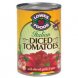 Lowes foods tomatoes italian diced with olive oil garlic and spices canned Calories