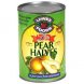 Lowes foods pear halves lite in pear juice concentrate canned fruit Calories