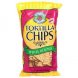 tortilla chips, white round