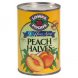 peach halves in heavy syrup canned fruit