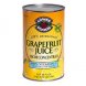 grapefruit juice from concentrate, unsweetened