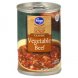 Kroger classic soup condensed, vegetable beef Calories