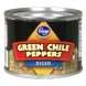 green chile peppers diced