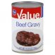 Kroger value gravy beef Calories