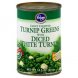 turnip greens fancy chopped, with diced white turnips