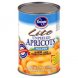 lite apricots unpeeled, halves, in pear juice from concentrate