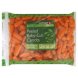 carrots peeled, baby-cut