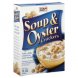 soup and oyster crackers