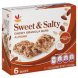 Stop & Shop sweet & salty granola bars chewy, almond Calories