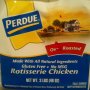 Perdue bj's cooked oven roasted rotisserie chicken Calories
