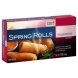 Stop & Shop spring rolls vegetable Calories