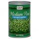 medium peas no salt added