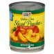 Stop & Shop sliced peaches in heavy syrup, yellow cling Calories