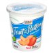 lowfat yogurt fruit on the bottom, peach