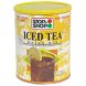 iced tea drink mix with sugar & natural lemon