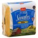 Giant Supermarket singles cheese food pasteurized process, yellow Calories